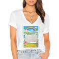 Frutiger Aero Aesthetic Rainbow Glitch Art Women's Jersey Short Sleeve Deep V-Neck Tshirt Frutiger Aero Aesthetic Rainbow Glitch Art Women's Jersey Short Sleeve Deep V-Neck Tshirt
