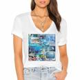 Frutiger Aero Retro Vibes Women's Jersey Short Sleeve Deep V-Neck Tshirt Frutiger Aero Retro Vibes Women's Jersey Short Sleeve Deep V-Neck Tshirt
