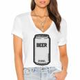 Generic Beer 1980s 80s Nostalgia Premium Tri-Blend Women's Jersey Short Sleeve Deep V-Neck Tshirt