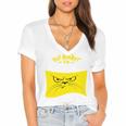 Go Away I'm Introverting Antisocial Shy Introvert Women's Jersey Short Sleeve Deep V-Neck Tshirt