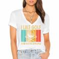 I Like Golf And Maybe 3 People Introvert Raglan Baseball Tee Women's Jersey Short Sleeve Deep V-Neck Tshirt I Like Golf And Maybe 3 People Introvert Raglan Baseball Tee Women's Jersey Short Sleeve Deep V-Neck Tshirt