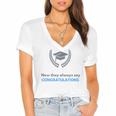 Graduation Tshirt For Men Women And Kids Women's Jersey Short Sleeve Deep V-Neck Tshirt