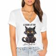 Humor Provocateur Sarcasm Closes The Silence Introvert Chat Women's Jersey Short Sleeve Deep V-Neck Tshirt Humor Provocateur Sarcasm Closes The Silence Introvert Chat Women's Jersey Short Sleeve Deep V-Neck Tshirt