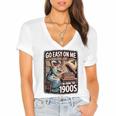 I'm From The 1900s Vinyl Record Lover For Women Premium Women's Jersey Short Sleeve Deep V-Neck Tshirt