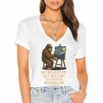 Introverted But Willing To Discuss Nephilim Women's Jersey Short Sleeve Deep V-Neck Tshirt Introverted But Willing To Discuss Nephilim Women's Jersey Short Sleeve Deep V-Neck Tshirt