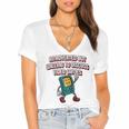 Introverted But Willing To Discuss Video Games Introvert Raglan Baseball Tee Women's Jersey Short Sleeve Deep V-Neck Tshirt