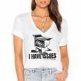 I Have Issues – Comic Book Collector Women's Jersey Short Sleeve Deep V-Neck Tshirt