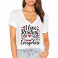 Its A Good Day To Read Book Across America Kids Women's Jersey Short Sleeve Deep V-Neck Tshirt