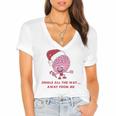 Jingle All The Way Away From Me This Christmas For Introvert Women's Jersey Short Sleeve Deep V-Neck Tshirt Jingle All The Way Away From Me This Christmas For Introvert Women's Jersey Short Sleeve Deep V-Neck Tshirt