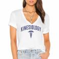 Kinesiology Major Future Kinesiologist Graduation Graduate Women's Jersey Short Sleeve Deep V-Neck Tshirt
