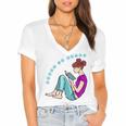 Leave Me Alone I'm Reading a Book For Bookworms Premium Tri-Blend Women's Jersey Short Sleeve Deep V-Neck Tshirt