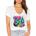 I Love The 70s Retro Cassette Roller Vinyl Disco Nostalgia Premium Tri-Blend Women's Jersey Short Sleeve Deep V-Neck Tshirt I Love The 70s Retro Cassette Roller Vinyl Disco Nostalgia Premium Tri-Blend Women's Jersey Short Sleeve Deep V-Neck Tshirt