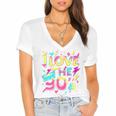 I Love The 90'S 90s Retro Nostalgia Premium Tri-Blend Women's Jersey Short Sleeve Deep V-Neck Tshirt