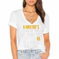 Master Degree When You Take Bs To New Level Graduation Premium Women's Jersey Short Sleeve Deep V-Neck Tshirt