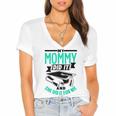 My Mommy Did It And She Did It For Me Graduation Graduate Women's Jersey Short Sleeve Deep V-Neck Tshirt
