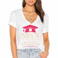 Msn Master Of Science In Nursing College Graduation Premium Tri-Blend Women's Jersey Short Sleeve Deep V-Neck Tshirt