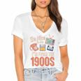 Be Nice To Me I'm From The 1900s Premium Women's Jersey Short Sleeve Deep V-Neck Tshirt