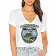 No Working Fishing Hours Introvert Lifestyle Antisocial Women's Jersey Short Sleeve Deep V-Neck Tshirt