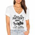Be Patient With Me I'm From The 1900s Cool Vintage Car Lover Women's Jersey Short Sleeve Deep V-Neck Tshirt