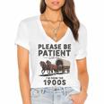 Be Patient With Me I'm From The 1900s Horse-Drawn Wagon Women's Jersey Short Sleeve Deep V-Neck Tshirt Be Patient With Me I'm From The 1900s Horse-Drawn Wagon Women's Jersey Short Sleeve Deep V-Neck Tshirt