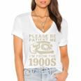 Patient Me I'm From The 1900s Premium Women's Jersey Short Sleeve Deep V-Neck Tshirt Patient Me I'm From The 1900s Premium Women's Jersey Short Sleeve Deep V-Neck Tshirt