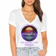 Be Patient With Me I'm From The 1900s Synthwave Women's Jersey Short Sleeve Deep V-Neck Tshirt Be Patient With Me I'm From The 1900s Synthwave Women's Jersey Short Sleeve Deep V-Neck Tshirt