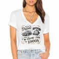 Please B Patient With Me I'm From The 1900s Vintage Women's Jersey Short Sleeve Deep V-Neck Tshirt