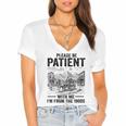 Please Be-Patient With-Me I'm From The 1900s Oregon Trail Women's Jersey Short Sleeve Deep V-Neck Tshirt Please Be-Patient With-Me I'm From The 1900s Oregon Trail Women's Jersey Short Sleeve Deep V-Neck Tshirt