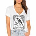 Please Chew Quieter Introvert Nature Bird Lover Women's Jersey Short Sleeve Deep V-Neck Tshirt Please Chew Quieter Introvert Nature Bird Lover Women's Jersey Short Sleeve Deep V-Neck Tshirt
