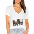 Please Be Patient I'm From The 1900s Amish Wagon & Vintage Premium Women's Jersey Short Sleeve Deep V-Neck Tshirt Please Be Patient I'm From The 1900s Amish Wagon & Vintage Premium Women's Jersey Short Sleeve Deep V-Neck Tshirt