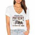 Please Be Patient I'm From The 1900s Antique Car Enthusiast Women's Jersey Short Sleeve Deep V-Neck Tshirt Please Be Patient I'm From The 1900s Antique Car Enthusiast Women's Jersey Short Sleeve Deep V-Neck Tshirt