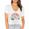 Please Be Patient With Me I'm From The 1900s Cat Premium Women's Jersey Short Sleeve Deep V-Neck Tshirt