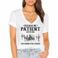 Please Be Patient With Me I'm From The 1900s Country Western Women's Jersey Short Sleeve Deep V-Neck Tshirt Please Be Patient With Me I'm From The 1900s Country Western Women's Jersey Short Sleeve Deep V-Neck Tshirt