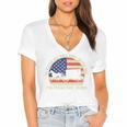 Please Be Patient With Me I'm From The 1900s Dad Vintage Premium Women's Jersey Short Sleeve Deep V-Neck Tshirt