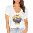 Please Be Patient With Me I'm From The 1900s Dad Women's Jersey Short Sleeve Deep V-Neck Tshirt