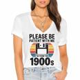 Please Be Patient With Me I'm From The 1900s Floppy Disk Premium Women's Jersey Short Sleeve Deep V-Neck Tshirt Please Be Patient With Me I'm From The 1900s Floppy Disk Premium Women's Jersey Short Sleeve Deep V-Neck Tshirt
