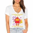 Please Be Patient With Me I'm From The 1900s Gen X Robot Premium Women's Jersey Short Sleeve Deep V-Neck Tshirt