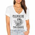 Please Be Patient I'm From The 1900s Horse Drawn Wagon Gifts Premium Women's Jersey Short Sleeve Deep V-Neck Tshirt Please Be Patient I'm From The 1900s Horse Drawn Wagon Gifts Premium Women's Jersey Short Sleeve Deep V-Neck Tshirt