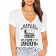 Please Be Patient I'm From The 1900s Premium Tri-Blend Women's Jersey Short Sleeve Deep V-Neck Tshirt