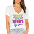 Please Be Patient With Me I'm From The 1900s Retro Vibes Premium Women's Jersey Short Sleeve Deep V-Neck Tshirt