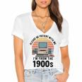 Please Be Patient I'm From The 1900s Retro Vintage Computer Women's Jersey Short Sleeve Deep V-Neck Tshirt Please Be Patient I'm From The 1900s Retro Vintage Computer Women's Jersey Short Sleeve Deep V-Neck Tshirt