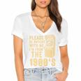 Please Be Patient With Me I'm From The 1900s Shirt Premium Women's Jersey Short Sleeve Deep V-Neck Tshirt