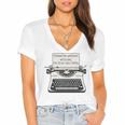 Please Be Patient With Me I'm From The 1900s Typewriter Premium Tri-Blend Women's Jersey Short Sleeve Deep V-Neck Tshirt Please Be Patient With Me I'm From The 1900s Typewriter Premium Tri-Blend Women's Jersey Short Sleeve Deep V-Neck Tshirt