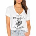 Please Be Patient With Me I'm From The 1900s Typewriter Tees Women's Jersey Short Sleeve Deep V-Neck Tshirt Please Be Patient With Me I'm From The 1900s Typewriter Tees Women's Jersey Short Sleeve Deep V-Neck Tshirt