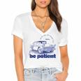 Please Be Patient With Me I'm From The 1900s Vintage Car Women's Jersey Short Sleeve Deep V-Neck Tshirt