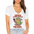 Please Be Patient I'm From The 1900s Vintage Men Women Premium Tri-Blend Women's Jersey Short Sleeve Deep V-Neck Tshirt