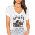 Please Be Patient With Me I'm From The 1900s Vintage Raglan Baseball Tee Women's Jersey Short Sleeve Deep V-Neck Tshirt Please Be Patient With Me I'm From The 1900s Vintage Raglan Baseball Tee Women's Jersey Short Sleeve Deep V-Neck Tshirt