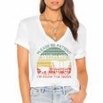 Please Be Patient With Me I'm From The 1900s Vintage Sunset Premium Women's Jersey Short Sleeve Deep V-Neck Tshirt