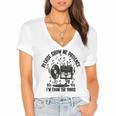Please Show Me Patience I'm From The 1900s Vintage CASSETTE Women's Jersey Short Sleeve Deep V-Neck Tshirt