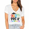 Pre-K Graduate 2025 Preschool Graduation Class Of 2025 Kids Women's Jersey Short Sleeve Deep V-Neck Tshirt